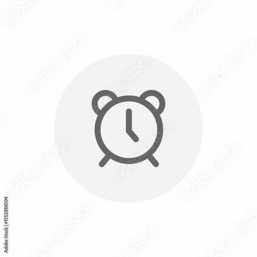 alarm clock icon sign vector