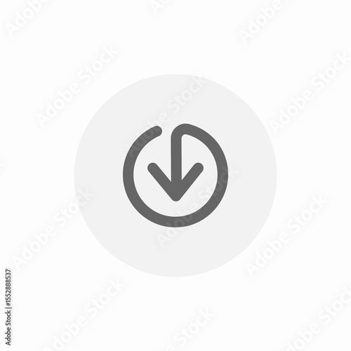 download arrow icon sign vector