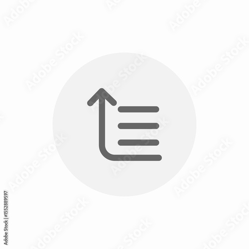 list upload icon sign vector
