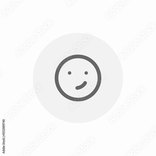 neutral face icon sign vector