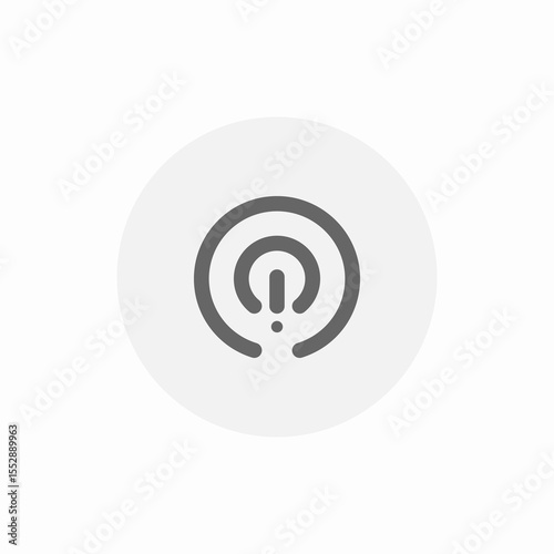 power button icon sign vector