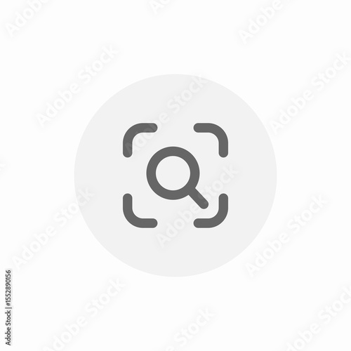 scan search icon sign vector