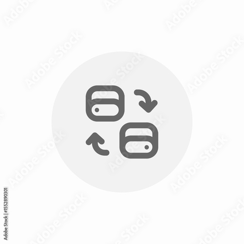 server switch icon sign vector