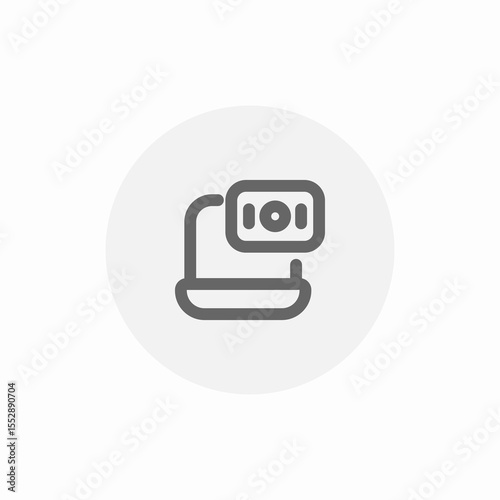 web camera icon sign vector