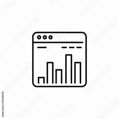 website analytics icon sign vector