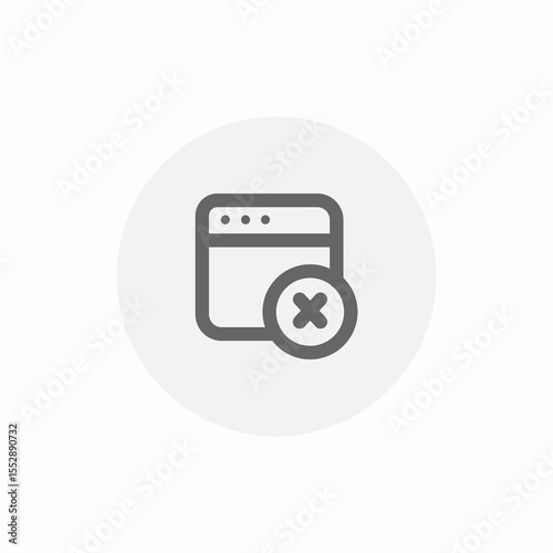 website error icon sign vector