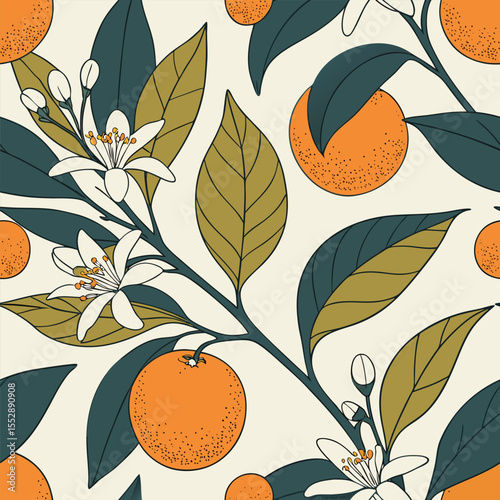 Exquisite vector illustration featuring a vibrant collection of highly detailed and ornate orange citrus fruits showcasing a rich spectrum of colors and intricate textures