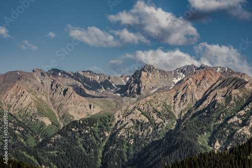 mountain landscape with blue sky