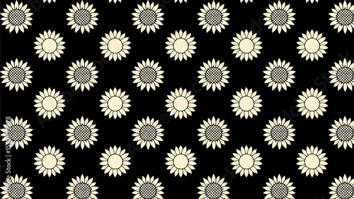 Sunflower Vector pattern design colorful