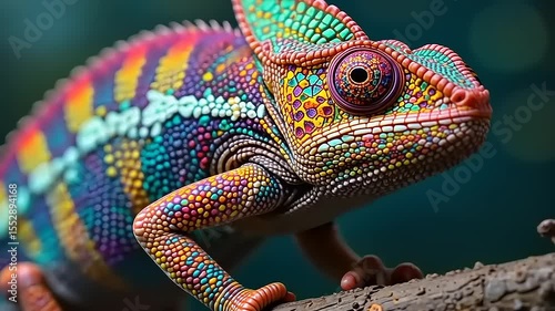 chameleon on a tree