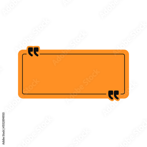 Quotation box shape. Quote in quotes frames. Socrates quotes, speech stickers and comment box badge. Vector isolated.