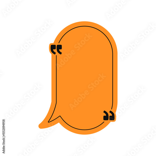 Quotation box shape. Quote in quotes frames. Socrates quotes, speech stickers and comment box badge. Vector isolated.
