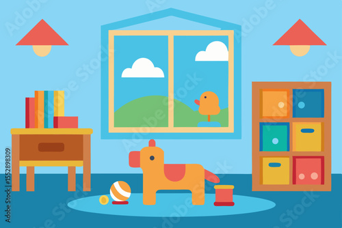 Playful Kids Room Interior Design Colorful Toys and Happy Spaces