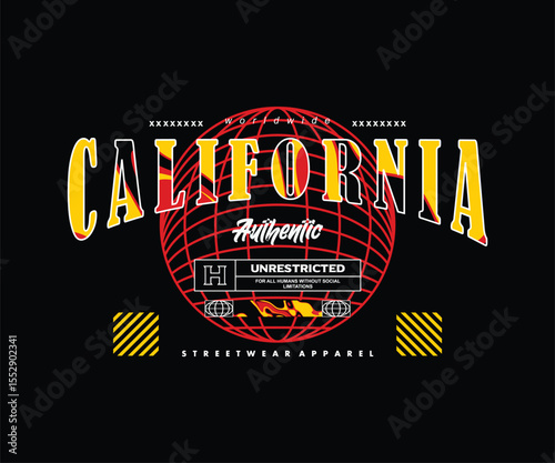 Aesthetic Graphic Design for T shirt Street Wear and Urban Style Free Vector