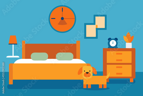 Cozy Bedroom Design  A Relaxing Retreat with Dog