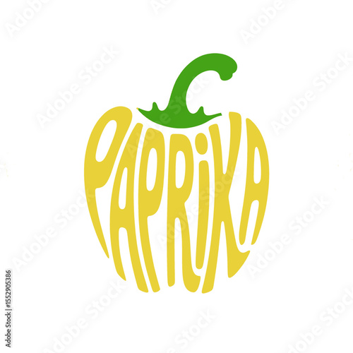 Unique paprika logo design with creative typography on black background emphasizing culinary themes and spice culture