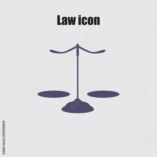 Scales of justice represents law, order, balance, and impartiality within the legal system for civil and criminal justice.