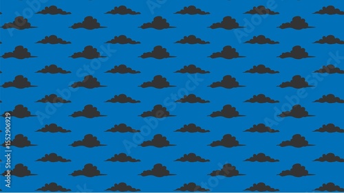 Clouds vector pattern colored 