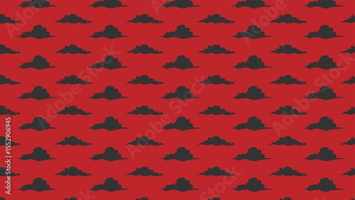 Clouds vector pattern colored 