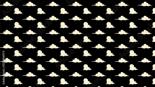 Clouds vector pattern colored 
