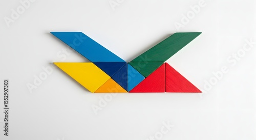 Free Download Tangram design. bird shape concept. - GFXLoad