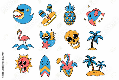 vector, cartoon, pattern, illustration, set, flower, design, animal, seamless, icon, nature, butterfly, art, christmas, bird, symbol, decoration, fun, spring, summer, floral, drawing, child, leaf, col