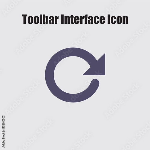 Refresh icon shows circular arrow symbol, represents reload, redo, and reset process on plain background