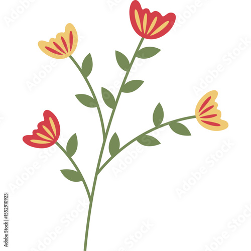 Organic Floral Element