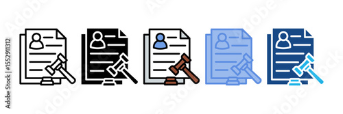 Hr Document Icon Element For Design