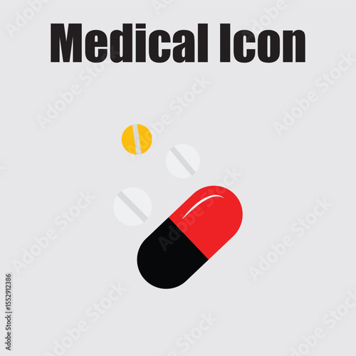 vector illustration of capsule
