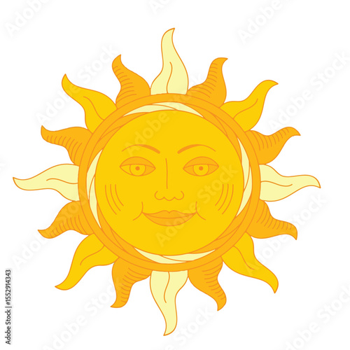 Face sun sticker summer sunny planner happy decoration painting
