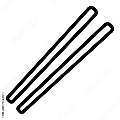 Chopsticks icon. Vector line icon