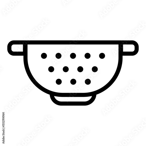 Colander icon. Vector line icon