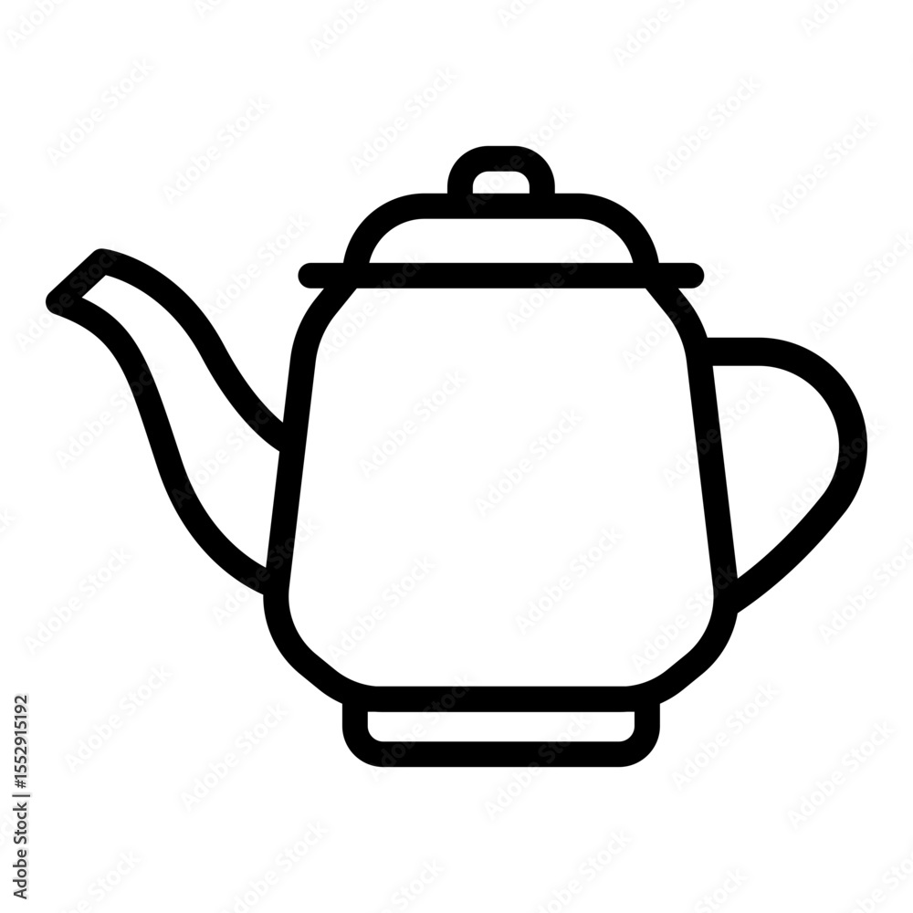 Obraz premium Teapot icon. Vector line icon