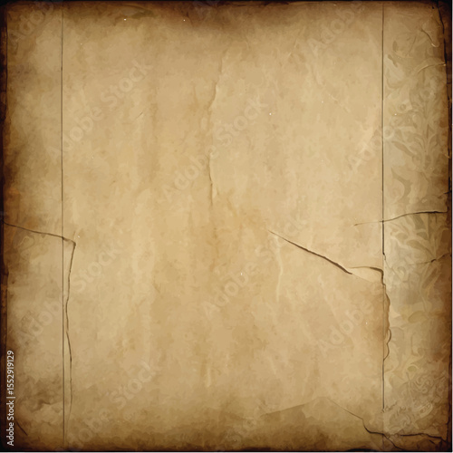 Old grunge parchment texture on a vintage wood background