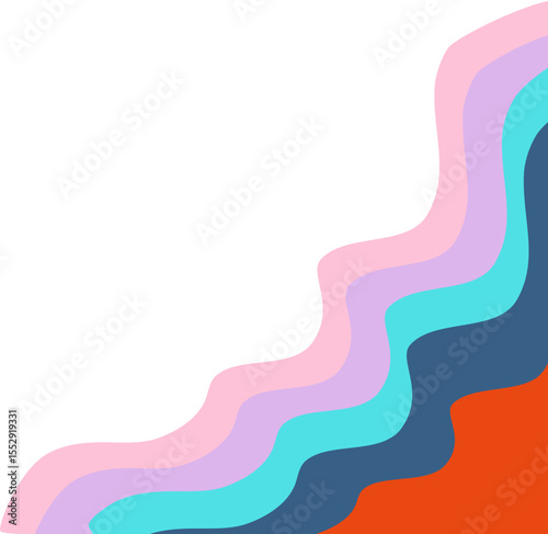 Retro Abstract Corner Border