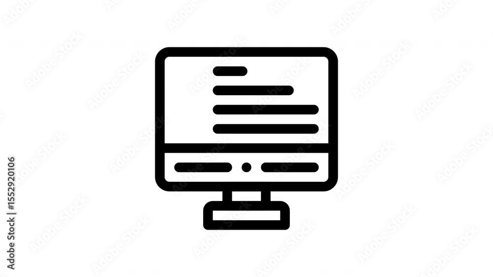 question minimalist stroke animation