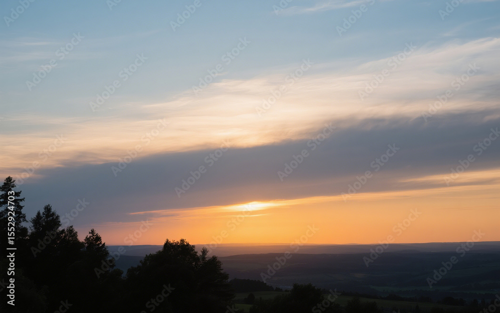Obraz premium sunset in the mountains
