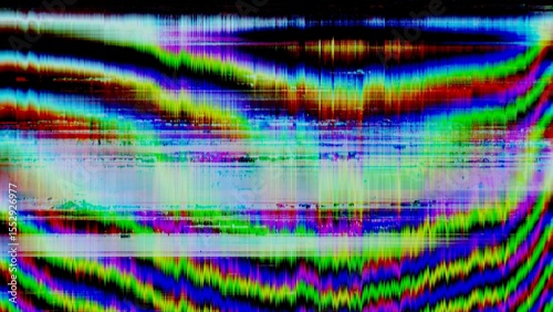 VHS Abstract Background. Glitch Lines Noise Overlay Texture