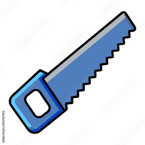Flat carpenter saw icon vector illustration design