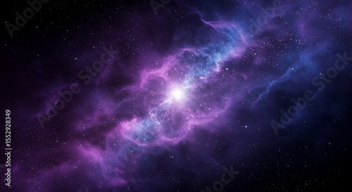 Cosmic Nebula Wonder - Swirling Gas & Stellar Radiance AI-Generated  