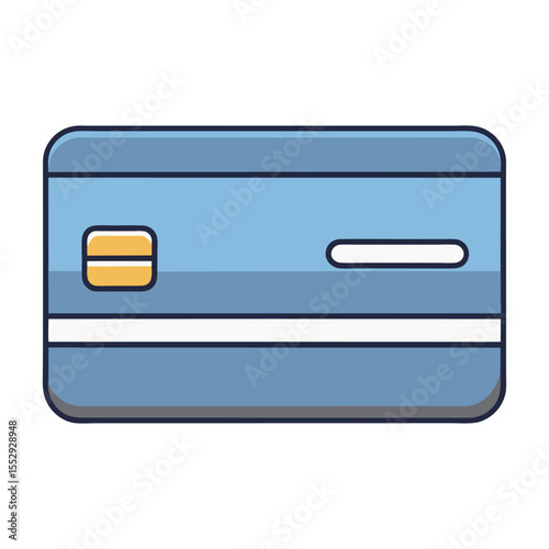 Flat credit card icon vector illustration design