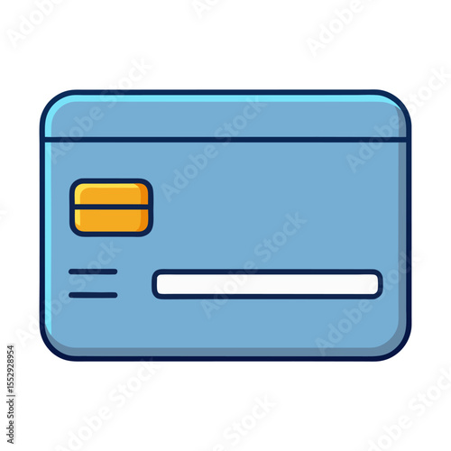 Flat credit card icon vector illustration design