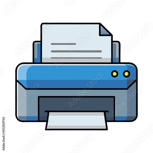 Flat digital printer icon vector illustration design