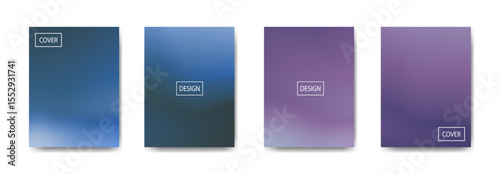 set of abstract background with beautiful gradation color, colorful background for poster flyer banner backdrop.vertical banner.cool fluid background vector illustration
