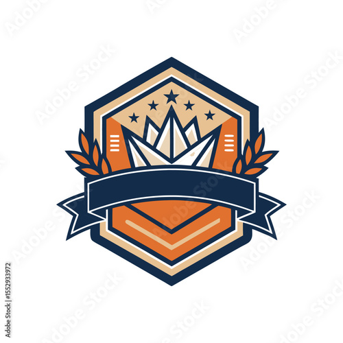 Handmade product logo, icon, vector art badge style