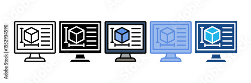 Simulation Icon Element For Design