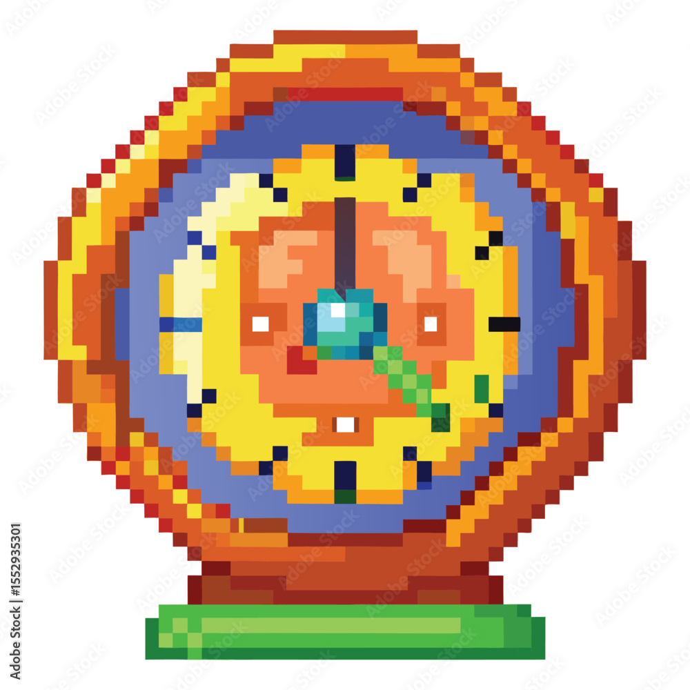 Fototapeta premium Pixel clock