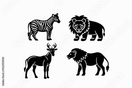 Set of animals