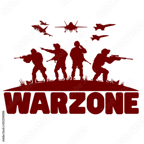 vector illustration image of war and troops